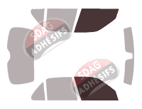 Gabarit vitrage - kit vitres avant - Peugeot 306 (1) 5 portes (1993 - 1998) Gabarit vitrage - kit vitres avant - Peugeot 306 (1) 5 portes (1993 - 1998)