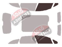 Gabarit vitrage - kit vitres avant - Peugeot 508 (1) SW Break 5 portes (2011 - 2018)