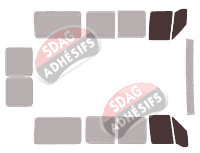 Gabarit vitrage - kit vitres avant - Fiat Ducato (1) Long 5 portes (1994 - 2006)