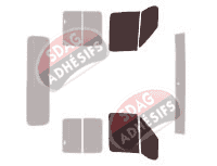 Gabarit vitrage - kit vitres avant - Peugeot Boxer (1) Pick-Up 4 portes (1994 - 2006) Gabarit vitrage - kit vitres avant - Peugeot Boxer (1) Pick-Up 4 portes (1994 - 2006)