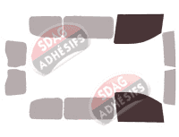 Gabarit vitrage - kit vitres avant - Opel Vivaro (C) Standard 5-6 portes (depuis 2019) Gabarit vitrage - kit vitres avant - Opel Vivaro (C) Standard 5-6 portes (depuis 2019)