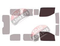Gabarit vitrage - kit vitres avant - Toyota ProAce (2) Standard 4-5 portes (depuis 2016)