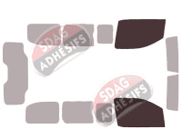 Gabarit vitrage - kit vitres avant - Opel Vivaro (C) Standard 4-5 portes (depuis 2019) Gabarit vitrage - kit vitres avant - Opel Vivaro (C) Standard 4-5 portes (depuis 2019)