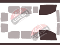 Gabarit vitrage - kit vitres avant - Opel Vivaro (C) Standard 5/6 portes (depuis 2019) Gabarit vitrage - kit vitres avant - Opel Vivaro (C) Standard 5/6 portes (depuis 2019)