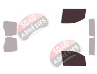 Gabarit vitrage - kit vitres avant - Toyota ProAce (2) Utilitaire 5-6 portes (depuis 2016)