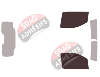 Gabarit vitrage - kit vitres avant - Toyota ProAce (2) Utilitaire 4-5 portes (depuis 2016)