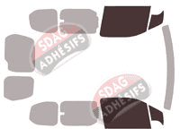 Gabarit vitrage - kit vitres avant - Toyota ProAce City (1) Court 6 portes (depuis 2020) Gabarit vitrage - kit vitres avant - Toyota ProAce City (1) Court 6 portes (depuis 2020)