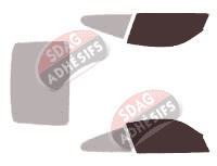 Gabarit vitrage - kit vitres avant - Porsche 911 (6) Coupe 2 portes (2005 - 2012)