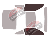 Gabarit vitrage - kit vitres avant - Porsche 911 (8) Coupe 2 portes (depuis 2019)