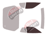 Gabarit vitrage - kit vitres avant - Porsche 968 Coupe 3 portes (1991 - 1995)