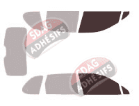 Gabarit vitrage - kit vitres avant - Porsche Cayenne (2) 5 portes (2010 - 2017) Gabarit vitrage - kit vitres avant - Porsche Cayenne (2) 5 portes (2010 - 2017)