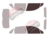 Gabarit vitrage - kit vitres avant - Porsche Cayenne (3) 5 portes (depuis 2018)