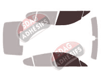 Gabarit vitrage - kit vitres avant - Porsche Panamera (1) 4 portes (2010 - 2014)