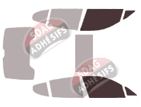 Gabarit vitrage - kit vitres avant - Porsche Panamera (1) 4 portes (2014 - 2017)