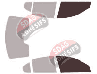 Gabarit vitrage - kit vitres avant - Proton Persona Berline 4 portes (2007 - 2016)