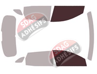 Gabarit vitrage - kit vitres avant - Renault Austral (1) 5 portes (depuis 2022)