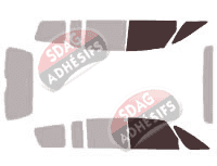 Gabarit vitrage - kit vitres avant - Renault Grand Espace (4) Long 5 portes (2002 - 2014) Gabarit vitrage - kit vitres avant - Renault Grand Espace (4) Long 5 portes (2002 - 2014)