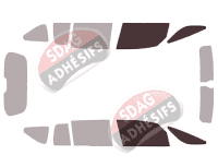 Gabarit vitrage - kit vitres avant - Renault Espace (5) 5 portes (2015 - 2023) Gabarit vitrage - kit vitres avant - Renault Espace (5) 5 portes (2015 - 2023)