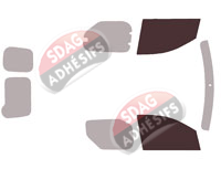 Gabarit vitrage - kit vitres avant - Renault Express (2) Van Utilitaire 5 portes (depuis 2021)