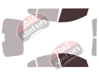 Gabarit vitrage - kit vitres avant - Renault Fluence Berline 4 portes (2009 - 2020)