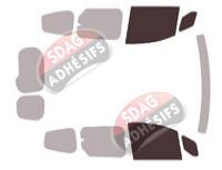 Gabarit vitrage - kit vitres avant - Renault Kangoo (3) Court 2 Portes Arrieres 6 portes (depuis 2021) Gabarit vitrage - kit vitres avant - Renault Kangoo (3) Court 2 Portes Arrieres 6 portes (depuis 2021)