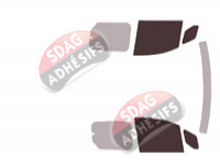 Gabarit vitrage - kit vitres avant - Mercedes-Benz Citan (2) Court 5/6 portes (depuis 2021)