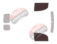 Gabarit vitrage - kit vitres avant - Renault Kangoo (2) Utilitaire 5/6 portes (2008 - 2022) Gabarit vitrage - kit vitres avant - Renault Kangoo (2) Utilitaire 5/6 portes (2008 - 2022)