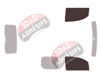 Gabarit vitrage - kit vitres avant - Renault Kangoo (2) Utilitaire 4 portes (2008 - 2022) Gabarit vitrage - kit vitres avant - Renault Kangoo (2) Utilitaire 4 portes (2008 - 2022)