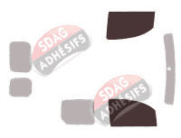 Gabarit vitrage - kit vitres avant - Renault Kangoo (2) Utilitaire 5 portes (2008 - 2022) Gabarit vitrage - kit vitres avant - Renault Kangoo (2) Utilitaire 5 portes (2008 - 2022)