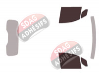 Gabarit vitrage - kit vitres avant - Mercedes-Benz Citan (2) Utilitaire 5/6 portes (depuis 2021)