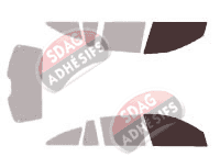 Gabarit vitrage - kit vitres avant - Skoda Octavia (2) 5 portes (2004 - 2008)