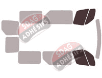 Gabarit vitrage - kit vitres avant - Renault Master (3) L1 6 portes (2019 - 2024) Gabarit vitrage - kit vitres avant - Renault Master (3) L1 6 portes (2019 - 2024)