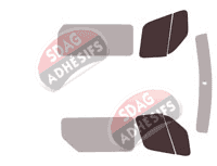 Gabarit vitrage - kit vitres avant - Renault Master (3) L1 / L2/ L3/ L4 Utilitaire 5 portes (2010 - 2019) Gabarit vitrage - kit vitres avant - Renault Master (3) L1 / L2/ L3/ L4 Utilitaire 5 portes (2010 - 2019)