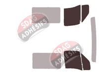 Gabarit vitrage - kit vitres avant - Opel Movano (1) Utilitaire 5 portes (1997 - 2010)