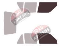 Gabarit vitrage - kit vitres avant - Renault Super 5 5 portes (1984 - 1997)