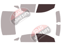 Gabarit vitrage - kit vitres avant - Renault Talisman (1) Berline 4 portes (2015 - 2023)