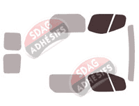 Gabarit vitrage - kit vitres avant - Opel Vivaro (A) Utilitaire 5 portes (2002 - 2015)