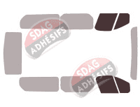 Gabarit vitrage - kit vitres avant - Opel Vivaro (B) Long 4/5 portes (2014 - 2019) Gabarit vitrage - kit vitres avant - Opel Vivaro (B) Long 4/5 portes (2014 - 2019)