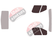Gabarit vitrage - kit vitres avant - Opel Vivaro (B) Court Ou Long Utilitaire 4/5 portes (2014 - 2019)
