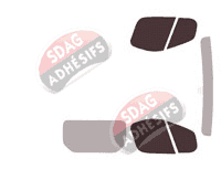 Gabarit vitrage - kit vitres avant - Opel Vivaro (A) Utilitaire 4/5 portes (2002 - 2015)