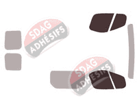 Gabarit vitrage - kit vitres avant - Opel Vivaro (A) Utilitaire 5 portes (2002 - 2015)