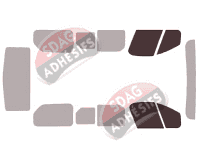 Gabarit vitrage - kit vitres avant - Opel Vivaro (B) Court 4/5 portes (2014 - 2019)