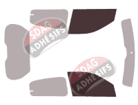 Gabarit vitrage - kit vitres avant - Renault Twingo (3) 5 portes (2014 - 2026) Gabarit vitrage - kit vitres avant - Renault Twingo (3) 5 portes (2014 - 2026)