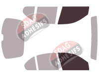 Gabarit vitrage - kit vitres avant - Rover 200 & 400 (2) 5 portes (1996 - 2000) Gabarit vitrage - kit vitres avant - Rover 200 & 400 (2) 5 portes (1996 - 2000)