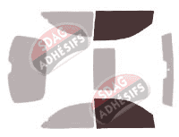 Gabarit vitrage - kit vitres avant - Rover 25 3 portes (1999 - 2005) Gabarit vitrage - kit vitres avant - Rover 25 3 portes (1999 - 2005)