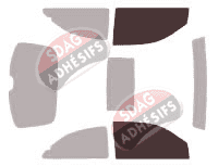 Gabarit vitrage - kit vitres avant - Rover 25 Streetwise 3 portes (1999 - 2005)