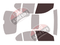 Gabarit vitrage - kit vitres avant - Rover 25 Streetwise 5 portes (1999 - 2005)
