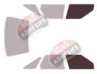 Gabarit vitrage - kit vitres avant - Rover 200 & 400 (1) 5 portes (1989 - 1995)