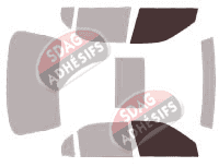 Gabarit vitrage - kit vitres avant - Rover 400 Berline 4 portes (1995 - 1999) Gabarit vitrage - kit vitres avant - Rover 400 Berline 4 portes (1995 - 1999)