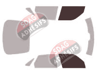 Gabarit vitrage - kit vitres avant - Saab 900 (2) 5 portes (1993 - 2002)